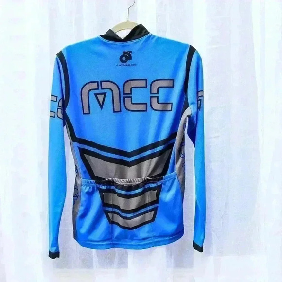 Champ-Sys Monson Cycle Size Large long sleeve mock neck full zip cycling shirt - Picture 4 of 11